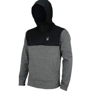 Spyder Men's Racer Quarter Zipper Pullover Hoodie size large